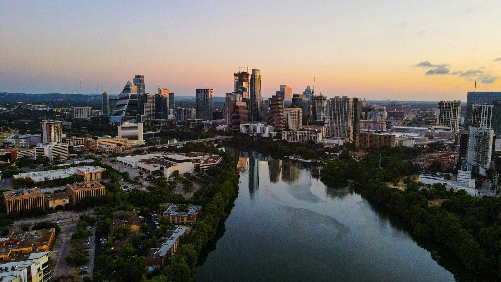 Austin skyline at sunset