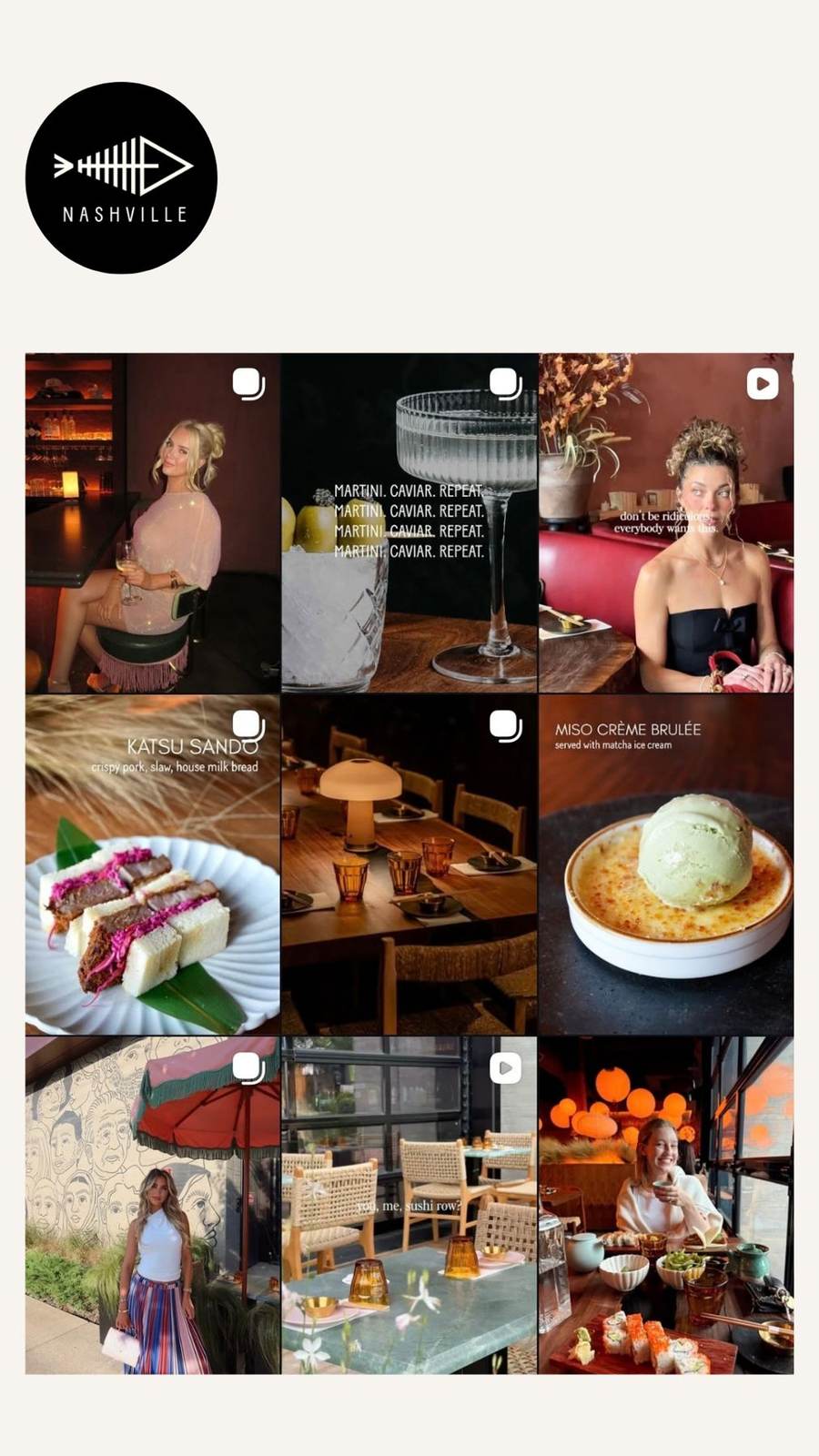Instagram feed for @sushirownash
